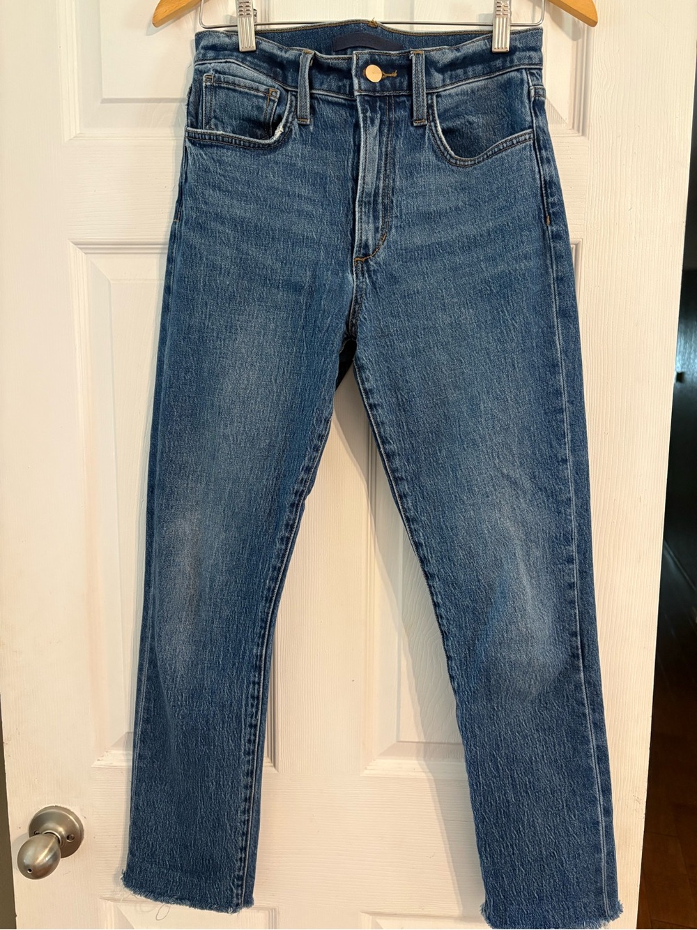 Joe's Jeans Straight-Leg Classic Blue Denim - The Luna, size 27